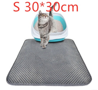 Bluey's Waterproof Litter Trap Mat trapping loose litter granules