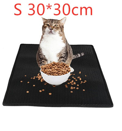 Bluey's Waterproof Litter Trap Mat opened to empty collected litter