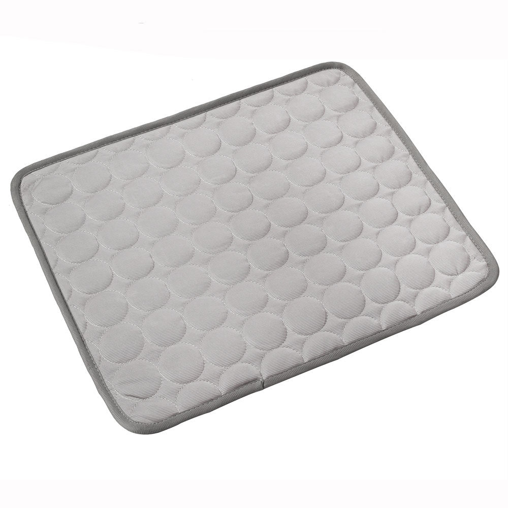 Bluey's Cooling Cat Rest Mat with cat resting on cooling pad
