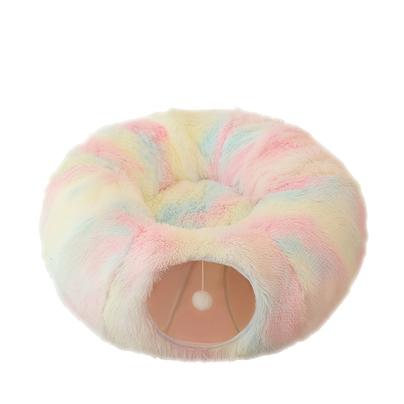 Bluey's Plush Cat Tunnel Bed product detail with soft fabric