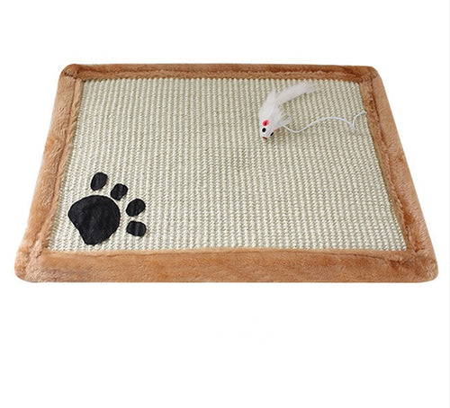Bluey's Compact Cat Scratch Mat woven sisal-style cat scratching mat