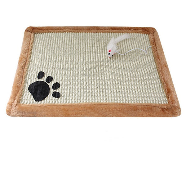 Bluey's Compact Cat Scratch Mat woven sisal-style cat scratching mat