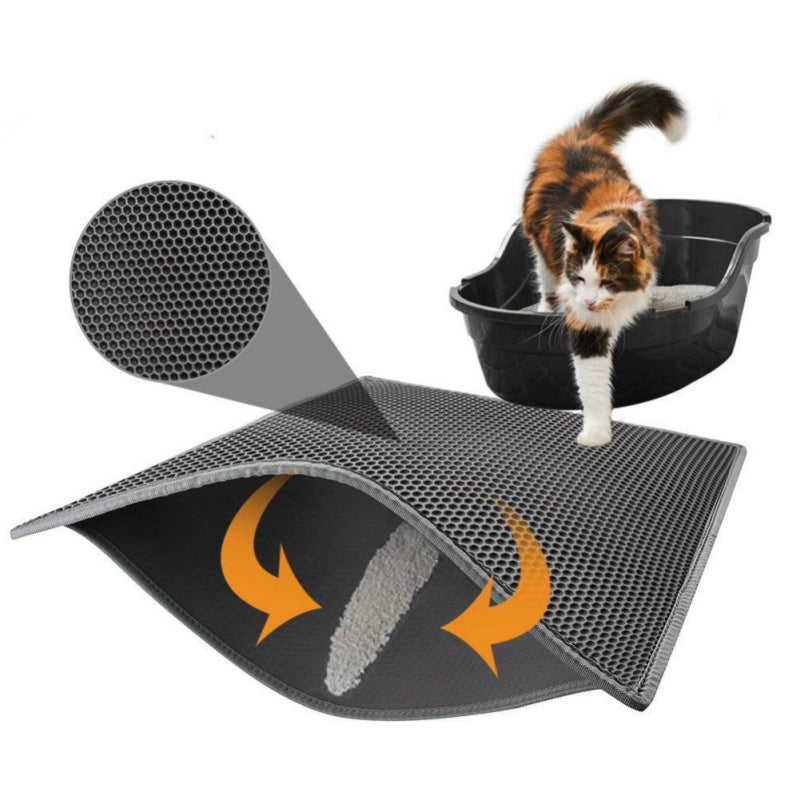 Bluey's Waterproof Litter Trap Mat double-layer cat litter mat