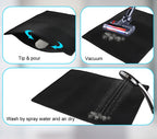 Bluey's Waterproof Litter Trap Mat showing honeycomb top layer