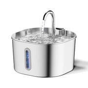 Bluey's WaterFlow pet fountain shown with clean water basin