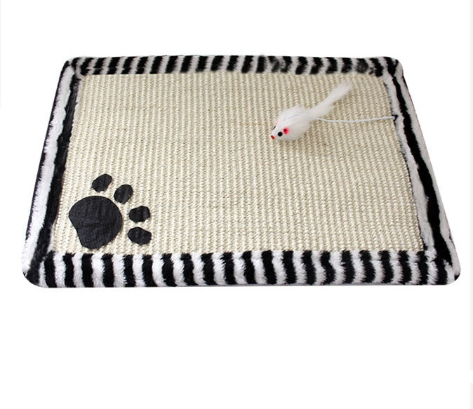 Bluey's Compact Cat Scratch Mat for indoor cat enrichment