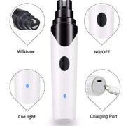 Bluey's Gentle Pet Nail Grinder in use for safe pet nail care