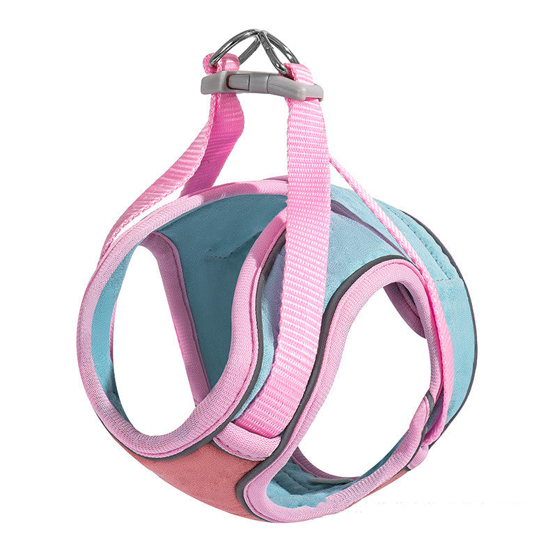 Bluey's Safer Stroll Cat Harness in pink with matching leash