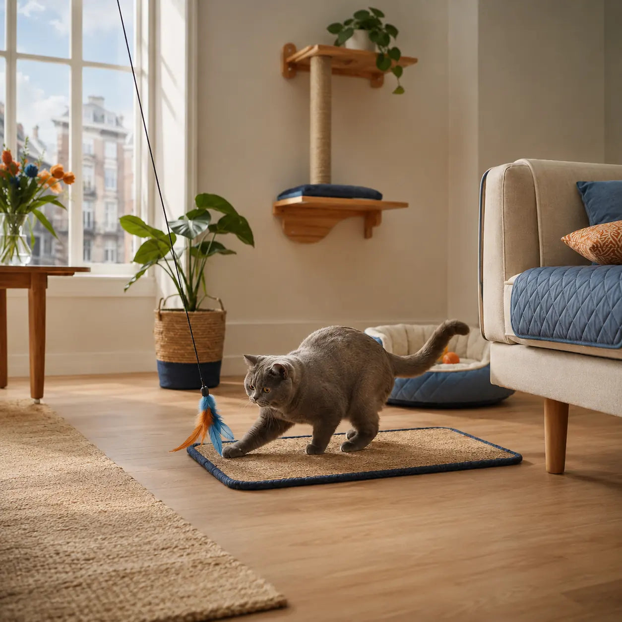 How to Build a Cat Enrichment Corner in a Small Home